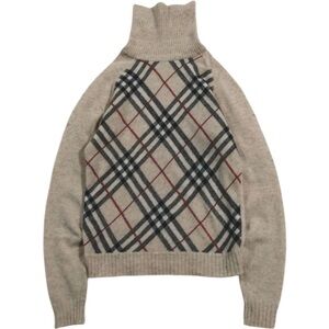 BURBERRY Nova Check Knit Pullover Sweater